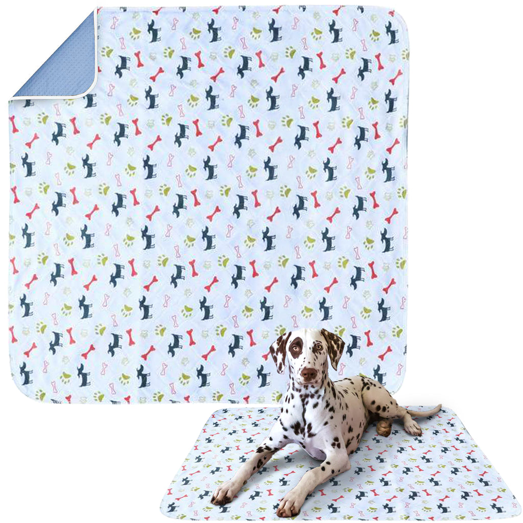 White Accident Proof Dog Mat | Premium Reusable Puppy Pads - Dry Paws